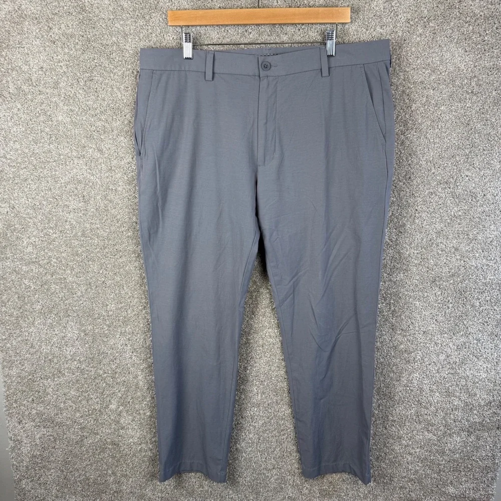 Vineyard Vines OTG Stillwater Golf Pants Mens 38x30 Gray Stretch Chino Technical